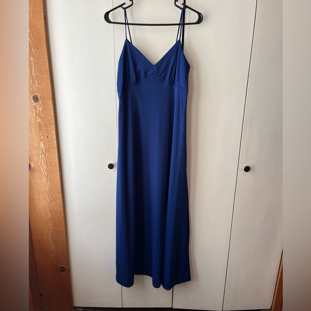 Vintage royal blue slip dress